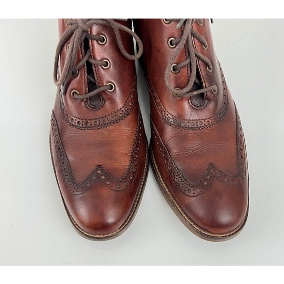 Cole Haan Liam Chukka II Boots Mens US 9M Brown Leather Wingtip Ankle C11053 - Picture 4 of 10